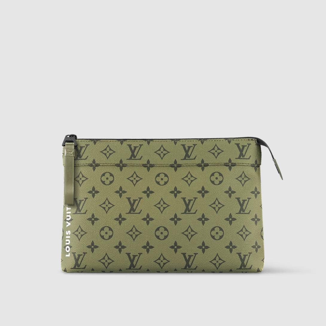 Túi Louis Vuitton Pochette Voyage Souple Nam Xanh Lá